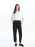 LC Waikiki Elastic Waist Striped Women Trousers